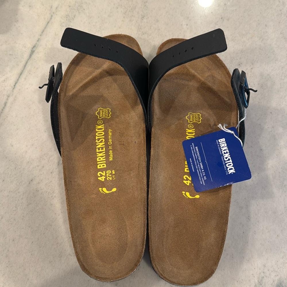 Black Madrid Birkenstock women 11/men 9. New with tag.